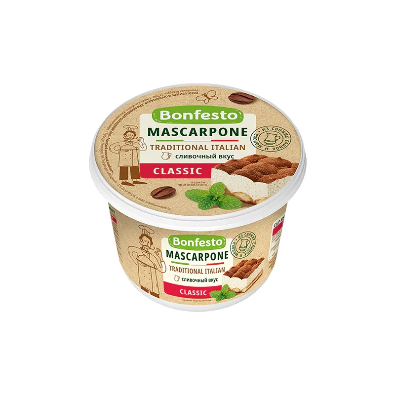 Mascarpone 78% 500г/6 (Bonfesto)