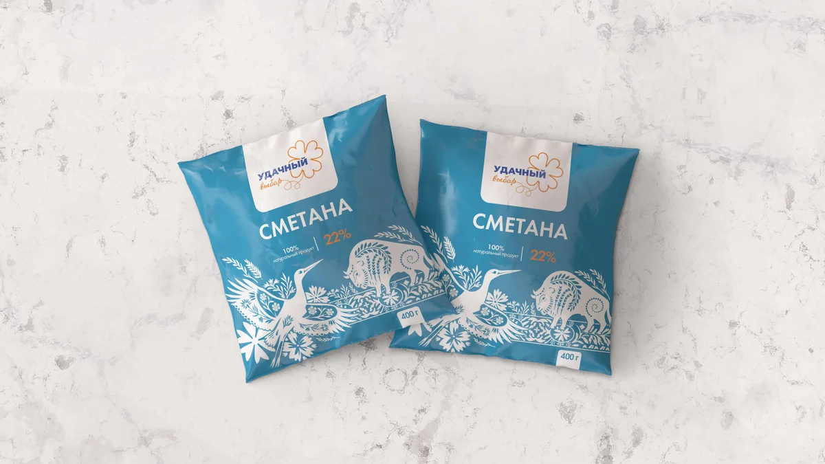 Сметана, жир 22%, 200г/12