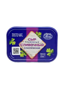 Сыр плавленый "Сливочный" 60% 160г/8